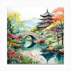 Asian Landscape Painting 2 Canvas Print