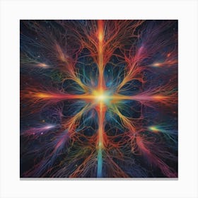 Psychedelic Cross Canvas Print