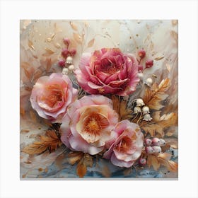 Pink Roses 2 Canvas Print