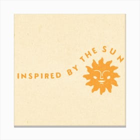 Inspired By The Sun Square Canvas Print