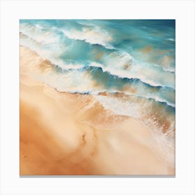 Sand And Sea Canvas Print