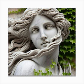 Statue Of A Woman Canvas Print