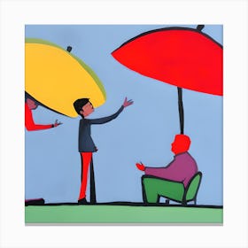 Umbrellas 1 Canvas Print