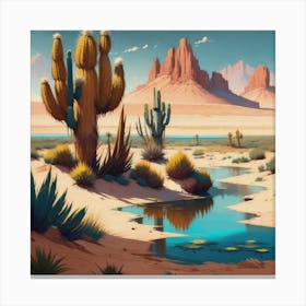 Desert Oasis Canvas Print