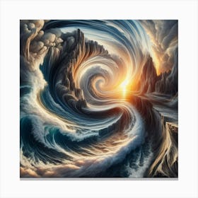 Swirling Vortex Canvas Print