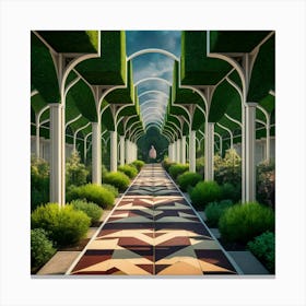 Garden Path 1 Canvas Print