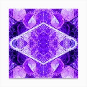 Purple Crystals Canvas Print