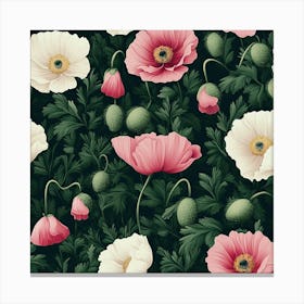 Poppies Seamless Pattern Lienzo