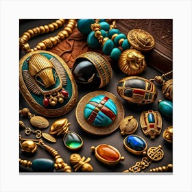 Egyptian Jewelry Canvas Print