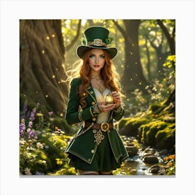 A Beautiful Leprechaun 7 Canvas Print