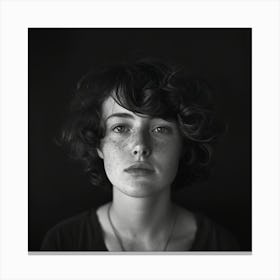 Girl With Freckles Canvas Print