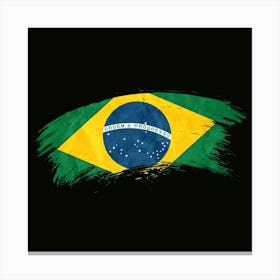 Flag Brazil Country Symbol Canvas Print