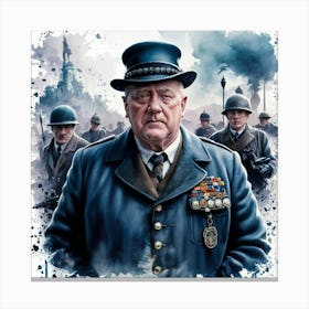 Winston Churchill 17 Canvas Print