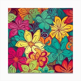 Floral Pattern 1 Canvas Print