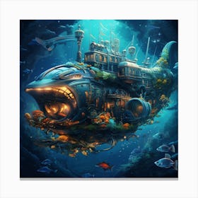 Underwater City Canvas Print