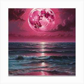 Pink Moon Canvas Print