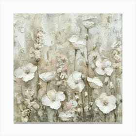 White Poppies 2 Canvas Print