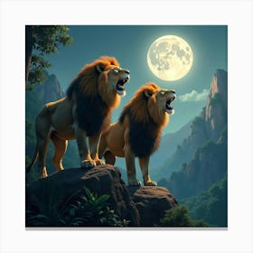 The night Canvas Print