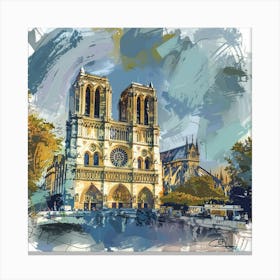 Notre Dame Paris 5 Canvas Print