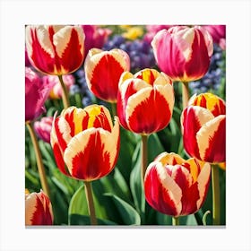 Tulips In Bloom Canvas Print