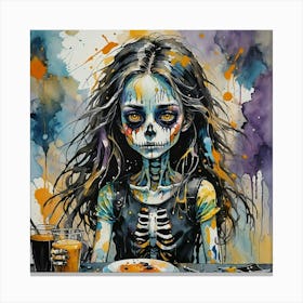 Day Of The Dead Girl Canvas Print