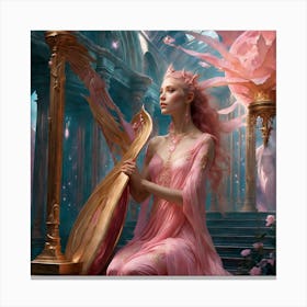 Fairy Harp Canvas Print