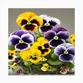 Pansies Canvas Print