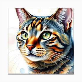 Portrait Of A Cat Canvas Print