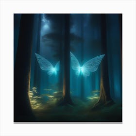 Fairy Wings In The Forest Canvas Print