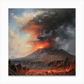 Lava Eruption Canvas Print