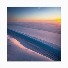 Antarctica At Sunset Canvas Print