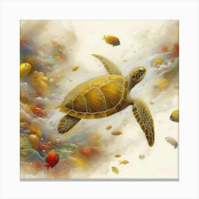 Animal Creative Portrai Illustrationt 23 Canvas Print