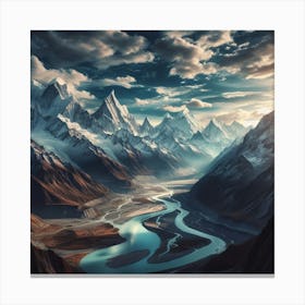 Mountain Landscape Canvas Print