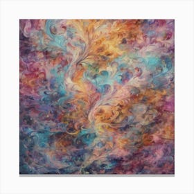 Colorful Swirls Pattern Canvas Print