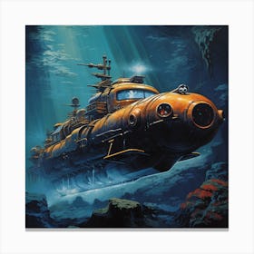 Submarine Ship Canvas Print