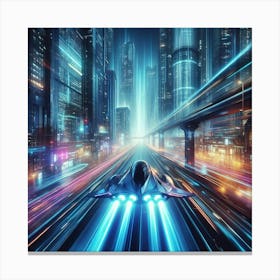 Futuristic Cityscape 6 Canvas Print