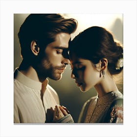 Lovers Canvas Print