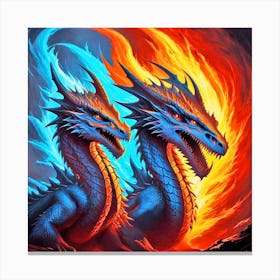 Dragons Of Fire 1 Canvas Print