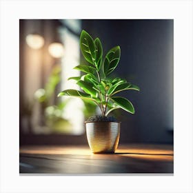 Plant In A Pot 2 Canvas Print