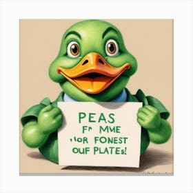 Peas For Me Canvas Print