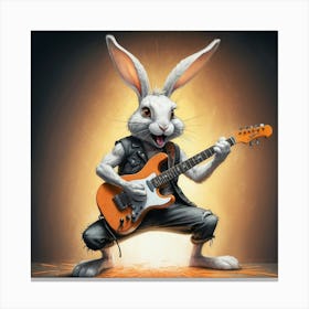 Rock Bunny Canvas Print