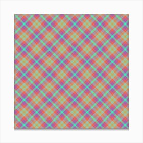 Plaid Fabric 143 Canvas Print