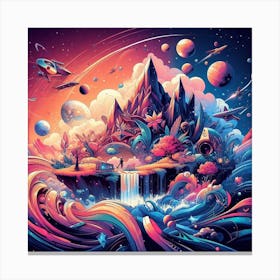 Psychedelic Painting Canvas Print