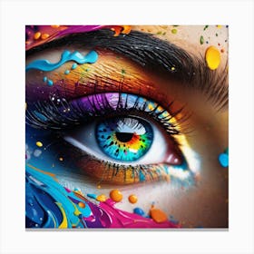 Colorful Eye 11 Canvas Print