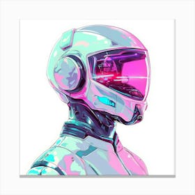 Futuristic Robot.Generated AI. Wall Art Print Canvas Print