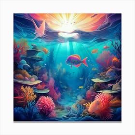 Underwater Seascape 4 Canvas Print