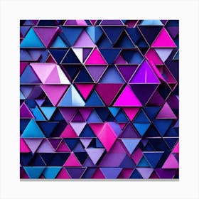 Abstract Triangles 5 Canvas Print