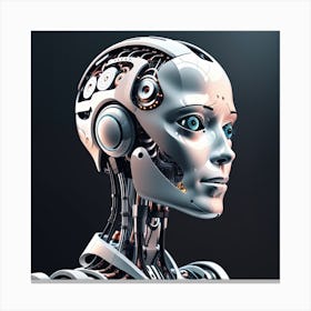 Portrait Of A Robot 37 Canvas Print