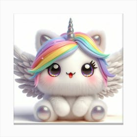 Unicorn Cat, caticorn 10 Canvas Print