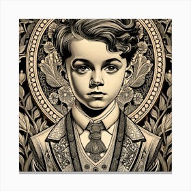 Boy In The Suit Canvas Print